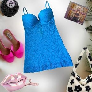 y2k Victoria’s Secret The Lacie Mesh Stretchy Babydoll Slip Dress